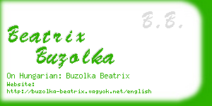 beatrix buzolka business card